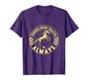 Mademark Horses Over Traffic Always Equestrian Design T-Shirt - Men - size chart