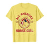 Mademark All-American Horse Girl Bold Varsity Horse Design T-Shirt - Men - size chart