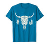 Buffalo Animals Gift Idea Bison Buffalo Skull Animal Design T-Shirt - size chart