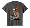 halloween skeleton shirts for teen boys men kids Halloween Skeleton Gamer Video Gaming Funny Gaming Skeleton T-Shirt - size