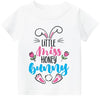 Easter Day Gift for Toddler Boy Baby Girl Tractor Loving Bunny T-Shirt — design detail