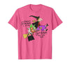 Funny Teacher Witch Tee Shirt There's Room On My Broom for You Too Teacher T-Shirt - size chart