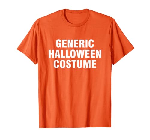 Generic Halloween Costume T-Shirt - size chart