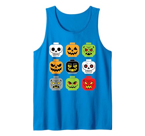 Halloween Building Brick Head Shirts Halloween Building Brick Head Shirt Adult Men Kids Youth Boy Tank Top - size chart