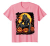 FrightNightFits Werewolf Orange Halloween T-Shirt - size chart