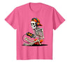 halloween skeleton shirts for teen boys men kids Halloween Skeleton Gamer Video Gaming Funny Gaming Skeleton T-Shirt - size