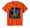 Scary Cyclist Skeleton Gifts Cycling Skeleton Mountain MTB Bicycle Cyclist Skeleton T-Shirt - size chart
