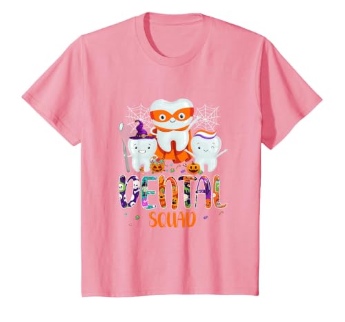Dental Squad Trick Or Teeth Dentist Halloween Dental Squad Funny Trick Or Teeth Dentist Halloween Ghost T-Shirt - size chart
