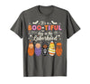 Its A Bootiful Day In The Laborhood Tee Nurse Spooky Swaddle Squad Halloween Funny Labor and Delivery T-Shirt - size chart