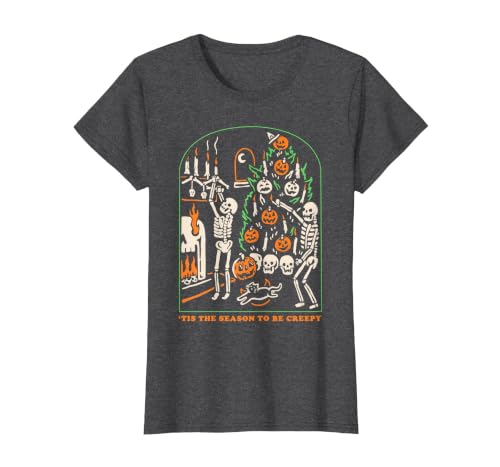 Halloween Creepy Season The Season to Be Creepy T-Shirt - size chart
