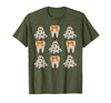 Dentist Dental Halloween Costume Tee Gifts Floral Ghost Teeth Dental Dentist Halloween Costume T-Shirt - size chart