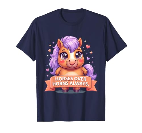 Mademark Horses Over Horns Always Equestrian Design T-Shirt - Men - size chart