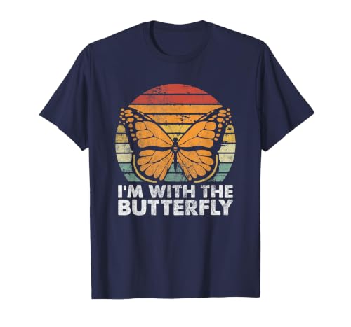 Im With Butterfly Halloween Costume Party Gift I'm with Butterfly Halloween Costume Matching Couples Party T-Shirt - size