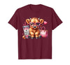 Highland Cow Land of NYC One Boujee Heifer Highland Cow Bougie Pink Tumbler Handbag T-Shirt - size chart