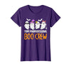 Halloween Tees for Women Men Kids Team Paraprofessional Boo Crew Ghost Halloween para Costume T-Shirt - size chart