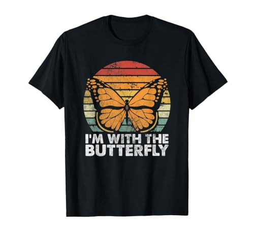 Im With Butterfly Halloween Costume Party Gift I'm with Butterfly Halloween Costume Matching Couples Party T-Shirt - size