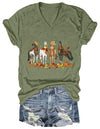 Niaday Fall Horse Shirt Men Women Graphic Short Sleeve T-Shirt Tee, Fall Season Horses Horse Lover Shirt - size chart