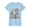 Mademark Fluent In Nonsense Alice in Wonderland Design T-Shirt - size chart