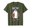 Spooky Bigfoot Sasquatch Ghost Halloween Humor Fun Boo Foot Bigfoot Ghost Sasquatch Halloween Funny Humor T-Shirt - size