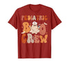 Funny Pediatric shirts for work Pediatric Nurse Shirt Halloween Pediatric Boo Crew T-Shirt - size chart