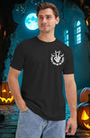Ithalt Mens Halloween Shirt Halloweentown T Shirt Pumpkin Short Sleeve Top - size chart