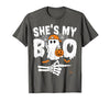 Funny Couples Halloween Matching Couple Outfits He's My Boo Matching Couple Halloween Couples She's My Boo T-Shirt - size