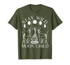 Funny Stay Wild Moon Child Tee Shirt Stay Wild Moon Child Funny Skeleton Dancing Halloween T-Shirt - size chart