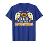 Mens Halloween Shirts For Dad Daddy Papa Men Halloween Dad of Monsters Funny Family Costume Papa Daddy T-Shirt - size chart
