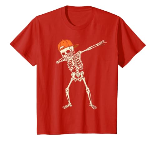 Funny Halloween Tees for Men Women Kids. Halloween Shirts Cool Teen Boys Skeleton Dab Mens Halloween T-Shirt - size chart