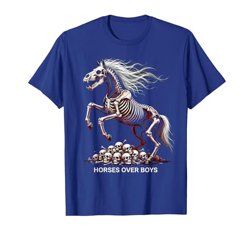 Mademark Horses Over Boys Equestrian Design for Women T-Shirt - Men - size chart