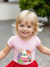 Easter Day Gift for Toddler Boy Baby Girl Tractor Loving Bunny T-Shirt — design detail