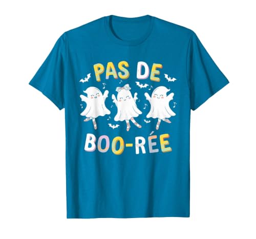 Ballet Ghost Halloween 2024 Spooky Dance Lover Pas de Boo-rée Ghost Ballet Dancer Halloween Dance Teacher T-Shirt - size
