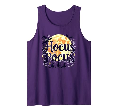 Mademark Hocus Pocus: Witchy Halloween Moon Magic for Fans Tank Top - size chart