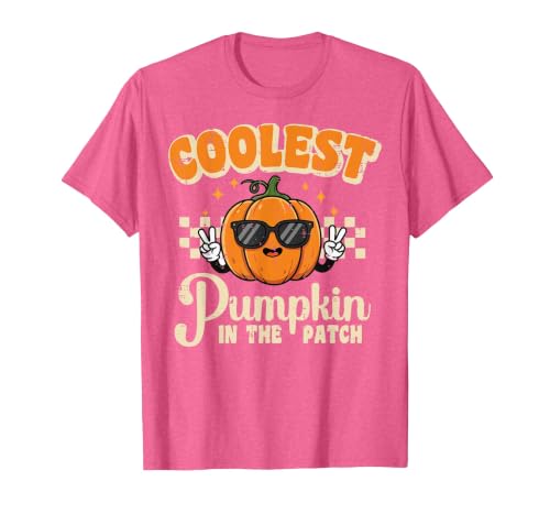 Halloween Shirts For Women Men Kids Boys Girls Halloween Coolest Pumpkin in Patch Costume Boys Kids Youth T-Shirt - size