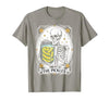 Tarot Card Skeleton Halloween Ades.shirt The Pickles Tarot Card Skeleton Canning Season Gardener T-Shirt - size chart