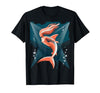 Mademark Woman Shark Tail Ocean Dive Graphic Tee T-Shirt - size chart