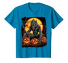 FrightNightFits Werewolf Orange Halloween T-Shirt - size chart