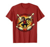 Mademark Pin Monkey Dodging Flying Pins Bowling Graphic T-Shirt - Men - size chart