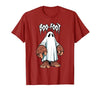 Spooky Bigfoot Sasquatch Ghost Halloween Humor Fun Boo Foot Bigfoot Ghost Sasquatch Halloween Funny Humor T-Shirt - size