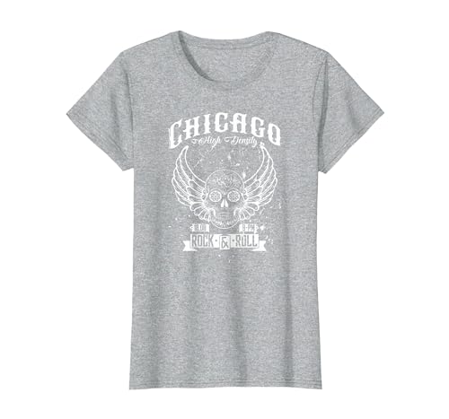 Camelot71 Chicago Classic Retro Vintage Illinois Windy Rock'n'Roll T-Shirt - size chart