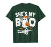 Funny Couples Halloween Matching Couple Outfits He's My Boo Matching Couple Halloween Couples She's My Boo T-Shirt - size