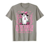 Arich.Tee's Breast Cancer Awareness Ghost in October We Wear Pink Breast Cancer Witch Ghost Halloween T-Shirt - size chart