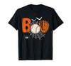 Boo Baseball Halloween Tee Funny Boo Baseball Halloween Sports Men Boys Kids Toddler T-Shirt - size chart