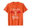 I Put the D in Devil Tees I Put the D in Devil Funny Halloween Matching Couple T-Shirt - size chart