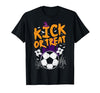 Halloween Shirts For Women Men Kids Boys Girls Halloween Soccer Kick Or Treat Football Costume Boys Kid Men T-Shirt - size
