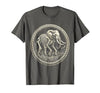 Mademark Elephant Skeleton Mid-Stride Through Tall Grass T-Shirt - Men - size chart