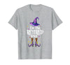 Funny Quote Horror Costume Party Family Friends I'm The Retired Witch Spooky Scary Halloween Retiree Women T-Shirt - size