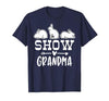 Show Rabbit Grandma T-Shirt — design detail