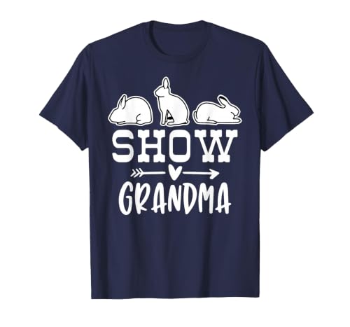 Show Rabbit Grandma T-Shirt — design detail