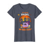 Humor Halloween Costume 2020 My Broom Broke So Now I Quilt - Quilting Halloween T-Shirt - size chart